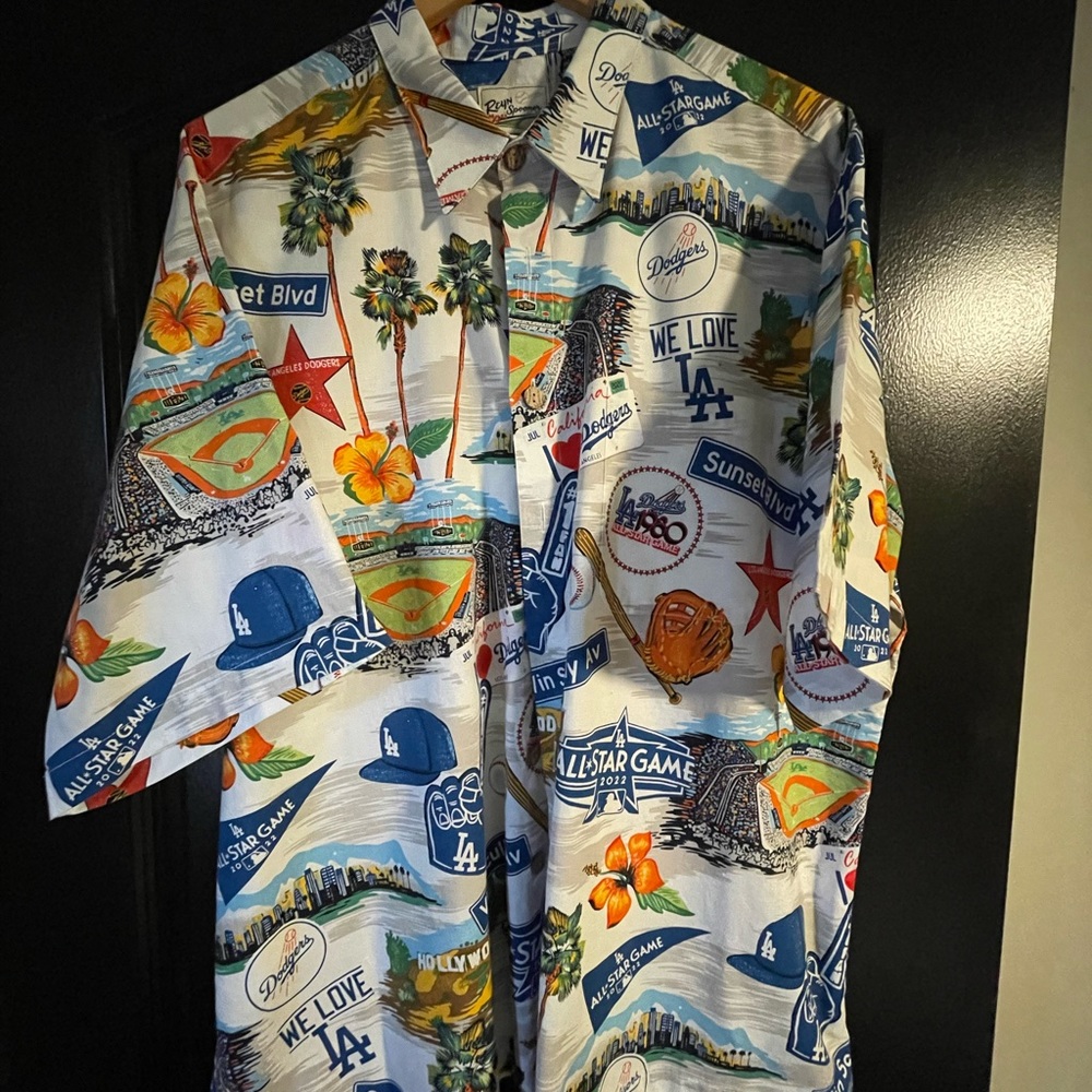 Reyn Spooner 2022 Dodgers All Star Game Hawaiian Shirt